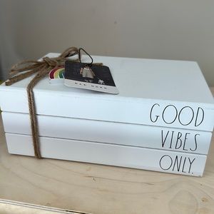Rae Dunn GOOD VIBES ONLY decor